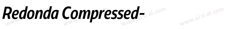 Redonda Compressed字体转换